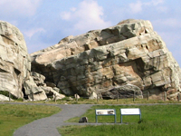 Image of the Okotoks Erratic from our GeoTour.